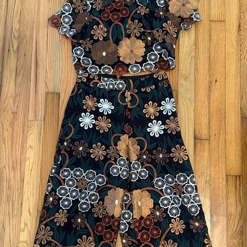 Floral Print Two-Piece Set